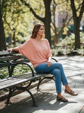 Anthropologie 9-H15 Stcl Peach Off-Shoulder Top